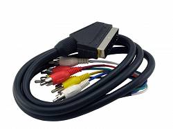 Przyłącz SCART - 6 wt. RCA 1,2m