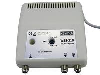 Mikrowzmacniacz  WSS-218, 2 wyjścia, VHF/UHF, Telmor