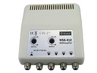 Mikrowzmacniacz  WSS-412, 4 wyjścia, VHF/UHF, Telmor