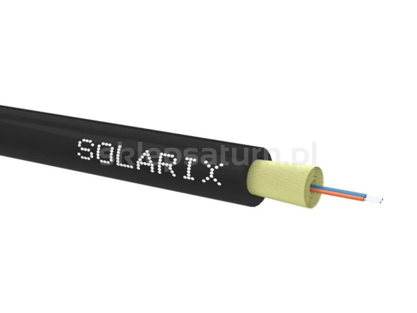 Kabel światłowodowy DROP1000 Solarix 2f 9/125 3,5 mm SXKO-DROP-2-OS-LSOH 500m