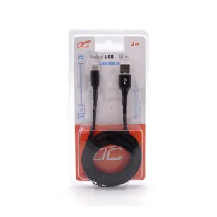 Kabel USB IPHONE 8pin 2m czarny LX8570B