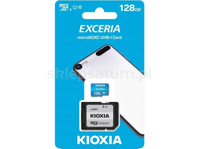 Karta pamięci microSD 128GB Kioxia Exceria + adapter, LXND031