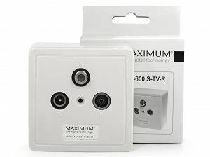 Gniazdo Maximum MX-600, SAT-TV-R, końcowe.