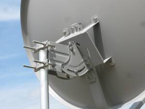 Antena satelitarna Maximum E-85 Multifocus Bulk, stal, szara.