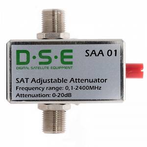 Tłumik regulowany D.S.E. SAA01 5-2400 Mhz, kątowy.