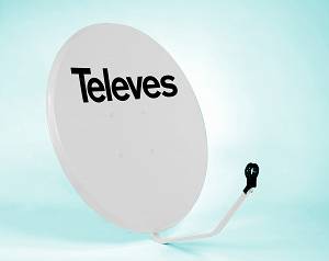 Antena satelitarna Televes 1.1 Offset WHITE, ref. 757201.