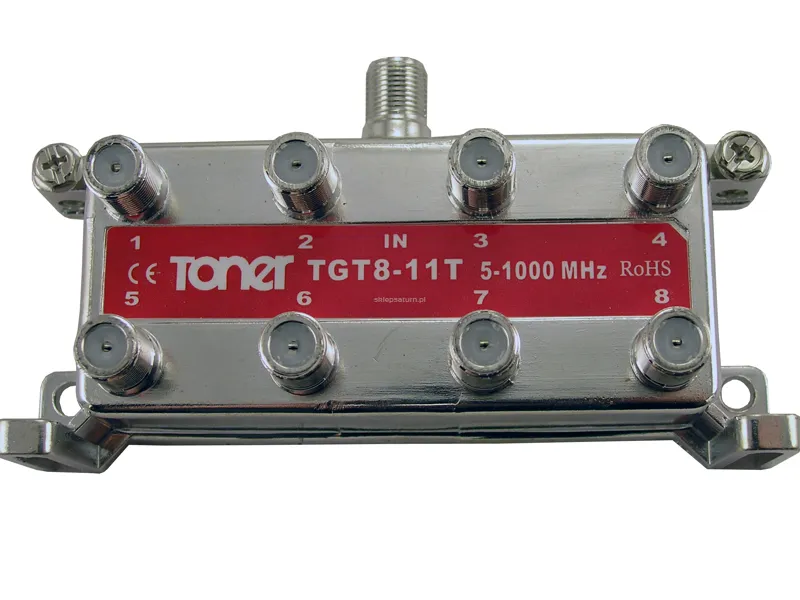 Odgałęźnik 11dB ośmiokrotny Toner TGT8-11T.
