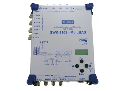 Wzmacniacz - multiswitch Telkom-Telmor SWK-9108 MultiBAS