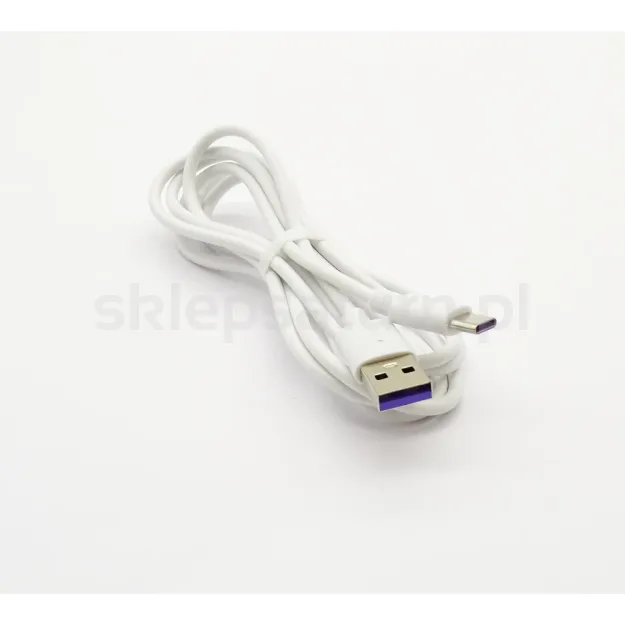 Kabel USB-A - USB-C, 2m, 100W, PD, ECONOMY, LX036282, biały