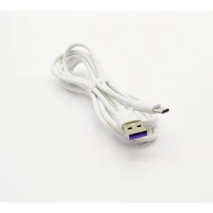 Kabel USB-A - USB-C, 2m, 100W, PD, ECONOMY, LX036282, biały