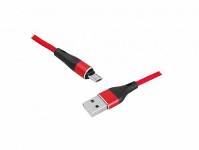 Kabel USB - Micro USB 1m czerwony LX8571R