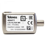 Filtr LTE 5 - 790MHz, IEC, Televes ref. 404411