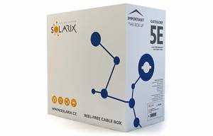 Kabel F/UTP 4P CAT5e, Solarix SXKD-5E-FTP-PVC, 305m.