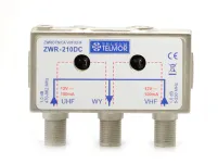 Zwrotnica antenowa Telkom-Telmor ZWR-210DC, UHF/VHF + DC ( ON/OFF)