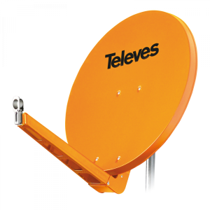 Antena satelitarna Televes QSD85 Aluminium 7903 orange.