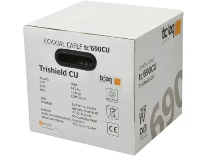Kabel tc'690 TRISHIELD 1.13 CU 90% PVC (305m)