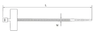 Opaska kablowa z tabliczką Conotech NS 3,6x205 op.100 szt., biała