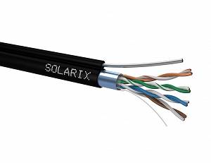 Kabel instalacyjny Solarix SXKD-5E-FTP-SAM CAT5E FTP PE Fca zewnętrzny samonośny (szpula 305 m)
