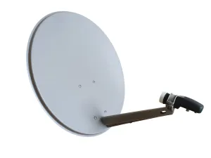 Antena satelitarna TELE SYSTEM PE60 szara + konwerter.