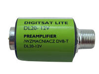 Wzmacniacz liniowy DVB-T Digitsat LITE DL20 12V, 20dB