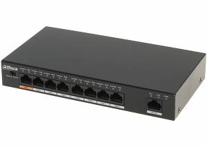 Switch PoE DAHUA PFS3009-8ET-96, 8 port. 96W.