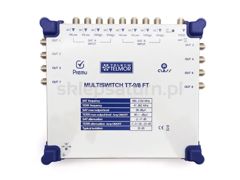 Multiswitch Telkom-Telmor 9/8 PREMU - końcowy