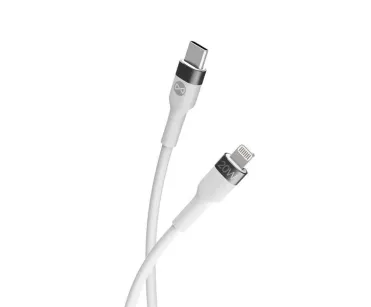 Kabel USB Flexible USB-C / Lightning 20W 2m, FOREVER, LX115426, biały
