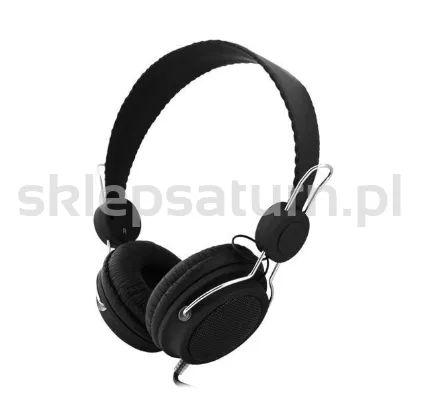 Słuchawki nauszne LTC LXLTC56, czarne.
