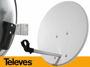 Antena satelitarna Televes 830 Offset WHITE ALU, ref. 793112.