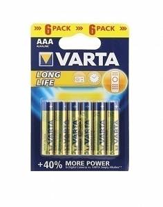 Bateria VARTA LR03 AAA Alkaline LONG LIFE.
