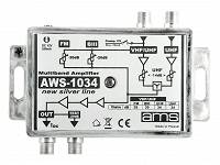 Wzmacniacz antenowy AMS AWS 1034, FM/VHF/UHF
