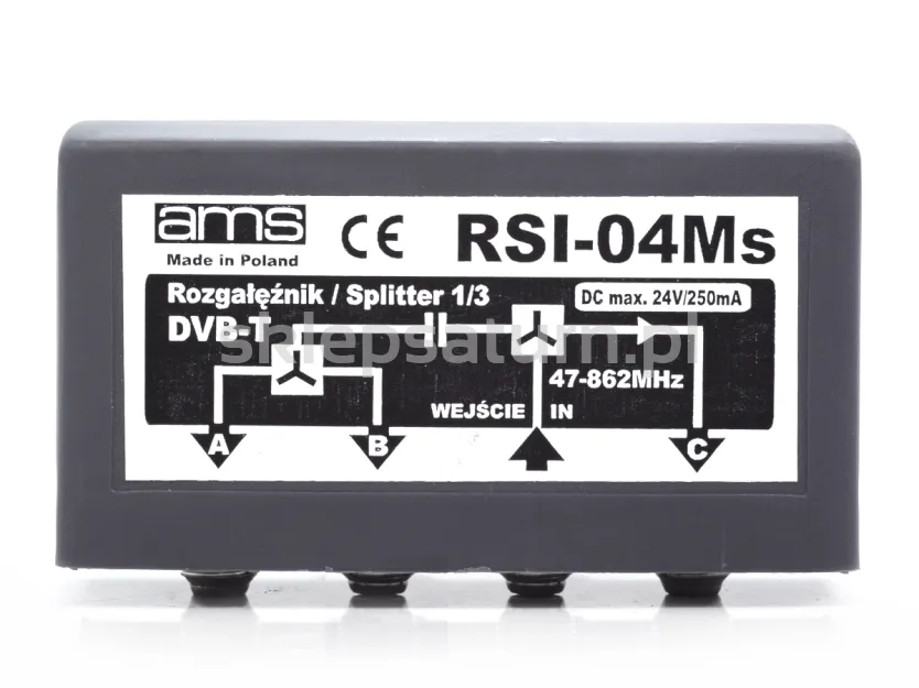 Rozgałęźnik AMS RSI-04Ms, 1x3.