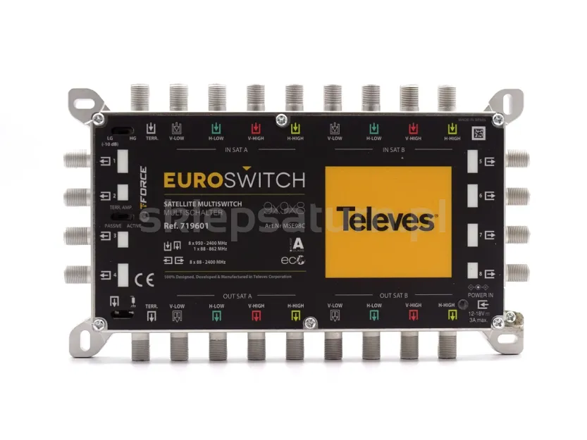 Multiswitch Televes EUROSWITCH 9x9x8 ref. 719601