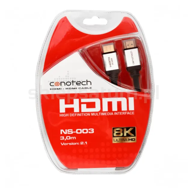 Kabel HDMI Conotech NS-003 v2.1, 8K, 3m