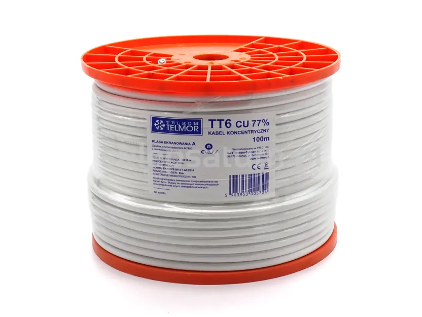 Kabel Telkom-Telmor TT6-102-77 TRISHIELD 1.02 CU 77% PVC (100m)