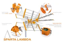 Antena DVB-T Opticum SPARTA LAMBDA LTE COMBO: VHF/UHF 38db max