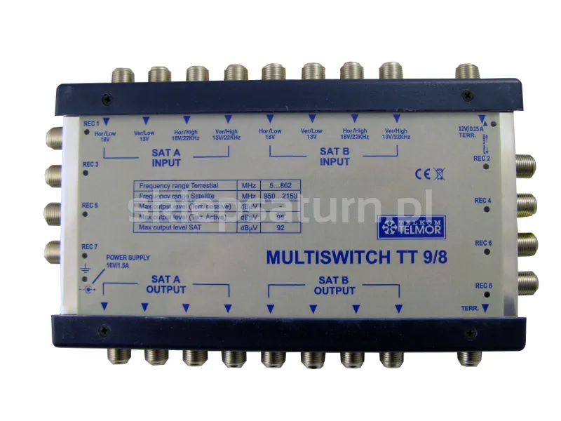 Multiswitch Telkom-Telmor 9/8 CLASSIC - kaskadowy.