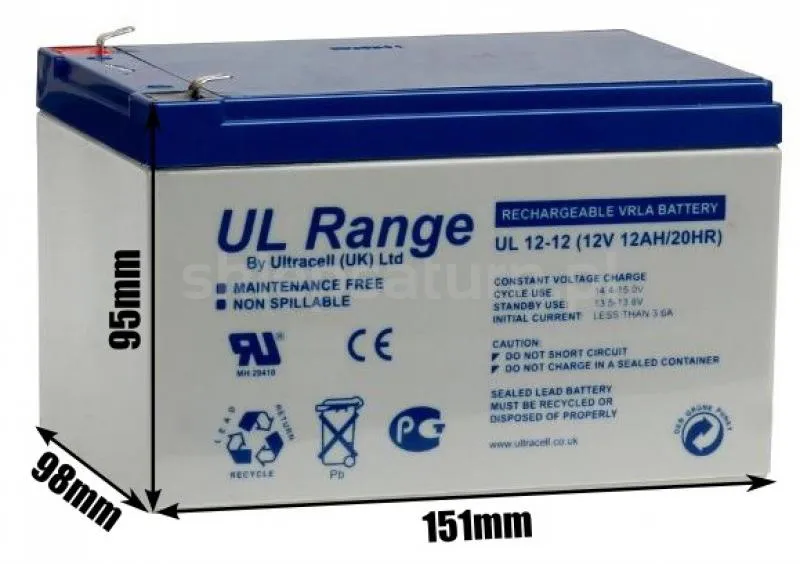 Akumulator AGM ULTRACELL UK 12V 12AH.